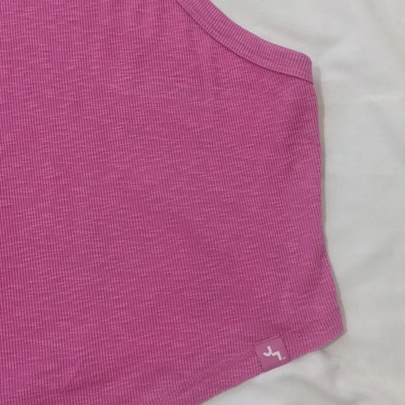 JoyLab Cropped Tank Top, Color Fiji Pink Size XL - Picture 5 of 13